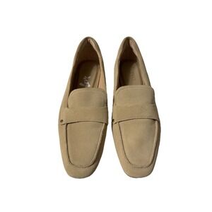 Franco‎ Sarto Suede Leather Persia Sand Women's 9M Loafers Slip-On Shoes